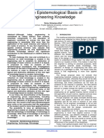 On The Epistemological Basis of Engineering Knowledge - Víctor Alcántara Alza1