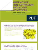 Fenómenos de Inhibición Activación e Inducción Enzimáticas