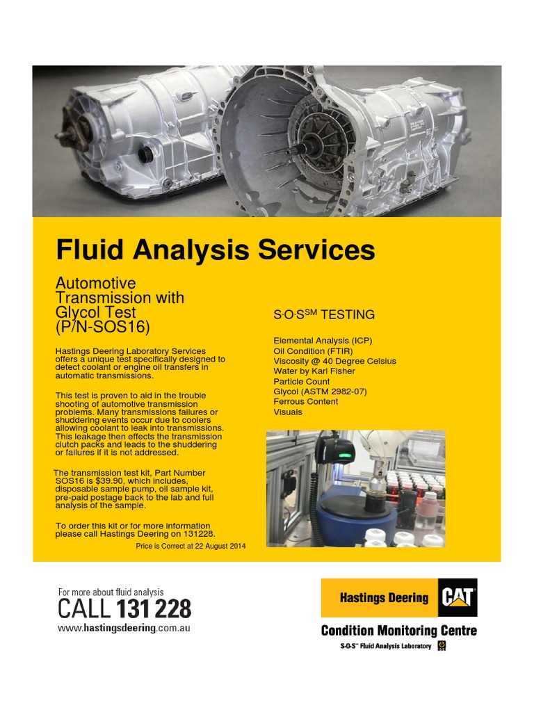 Transmission Glycol Test PDF