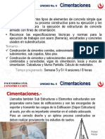 Unid 4 Sem 5 y 6 Clases 1 y 2 Cimentaciones