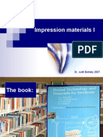 Impression Materials I: Dr. Judit Borbély 2007