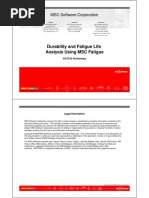 Durability and Fatigue Life Analysis Using MSC Fatigue