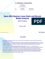 Basic MSC - Nastran Linear Static and Normal Modes Analysis