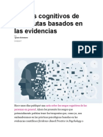 Sesgos Cognitivos de Terapeutas Basados en Las Evidencias