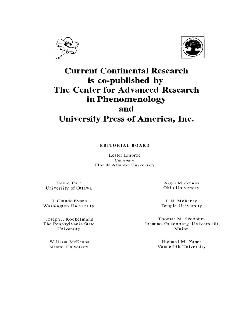 Stambaugh, Joan Thoughts On Heidegger PDF PDF Being And Time