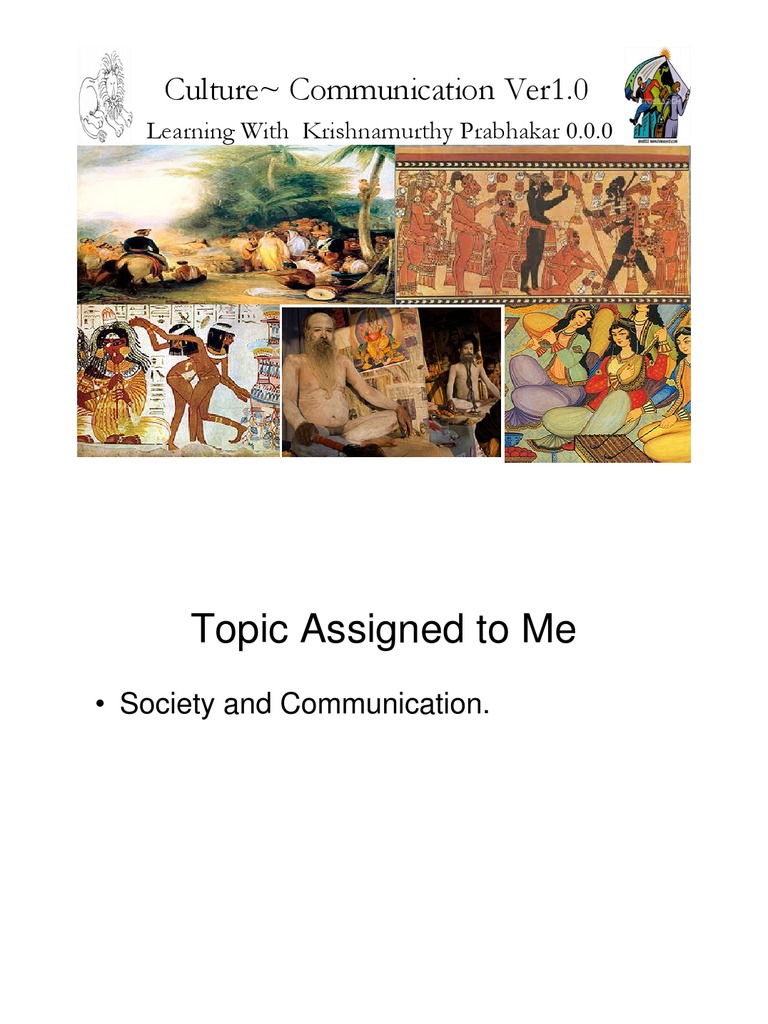 Understanding Culture and Communication | PDF | Human | Philosophical ...