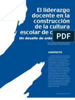 Liderazgo Docente Construccion Cultura