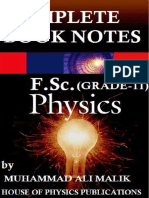 Complete Physics Notes First Year