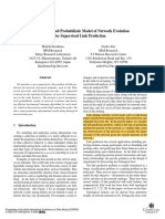 A Parameterized Probabilistic Model of Network Evolution For Supervised Link Prediction