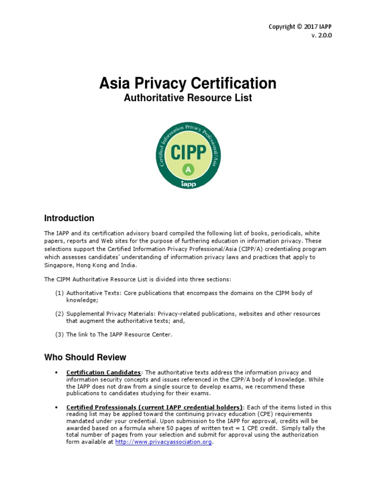 CIPP-US Testfagen
