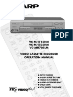 VC-MH715HM VC-MH705HM VC-MH705LM Video Cassette Recorder Operation Manual