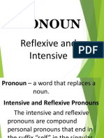 Pronoun: Reflexive and Intensive