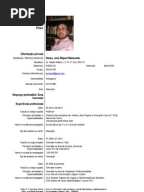 Europass CV Exemplo preenchido PT
