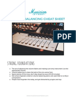 Volume Balancing Cheat Sheet