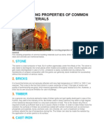 Fire Resisting Properties of Common Building Mterials