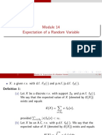 Module 14 Expectation of A Random Variable