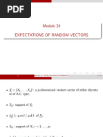 Module 24 Expectations of Random Vectors