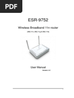 Wireless Broadband 11n Router: User Manual