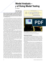 Operational Modal Analysis - Another Way of Doing Modal Testing