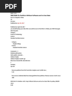 HDD RAW Fix Partition !