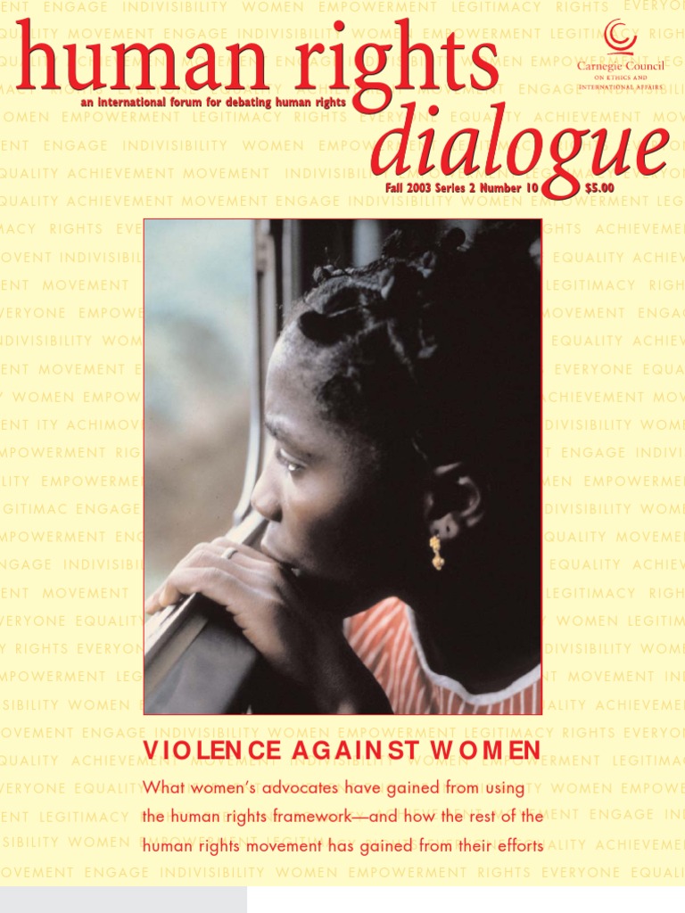 Human Rights Dialogue:Violence Against Women | PDF | Violence ...
