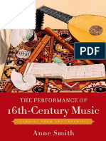 Anne Smith-The Performance of 16th-Century Music - Learning From The Theorists