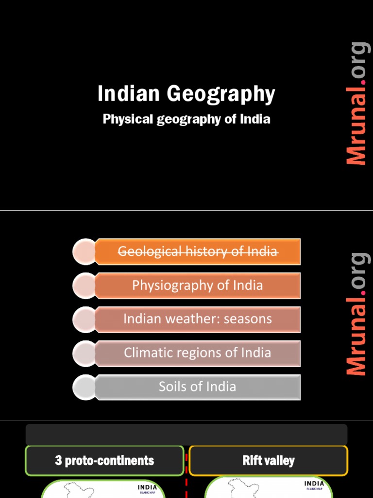 Indian Geography Physical Geography of India PDF Geomorphology