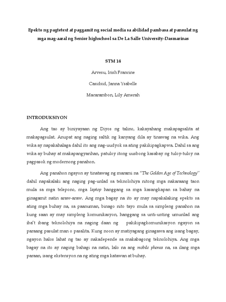 Epekto ng social media sa lipunan picture