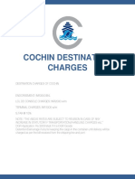 Cochin Destination Charges