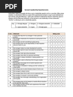 Sample Items The Multifactor Leadership Questionnaire (MLQ) Form 5X ...