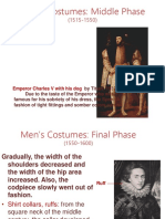 Men's Costumes: Middle Phase