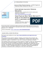 Abrahams - 2009 - Does Practical Work Really Motivate a Study of the Affective Value of Practical Work in Secondary School Science