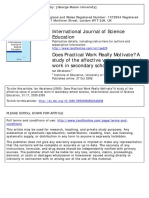 Abrahams - 2009 - Does Practical Work Really Motivate A Study of The Affective Value of Practical Work in Secondary School Science