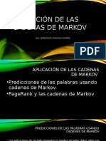 Aplicación de Las Cadenas de Markov