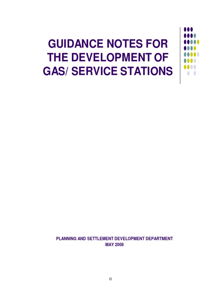 Gas Station Guidelines PDF Filling Station Street