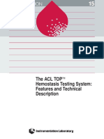 130 The ACL TOP Hemostasis Testing System Feature and Technical Description