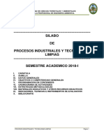 Procesos Industriales y Tecnologías Limpias