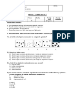 Prueba de Quimica 7° Año