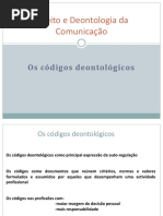 2013 DD Aula 19 Os Codigos Deontologicos