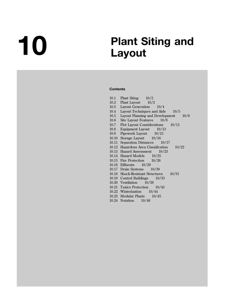 Plant Siting and Layout Guide for Process Industries | PDF ...