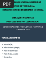 Determinação de frequências naturais e formas modais