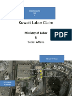Kuwait Labor Claim - Directions to Kuwait Mininstry of Labor