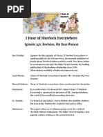 Transcript - I Hear of Sherlock Everywhere Episode 146