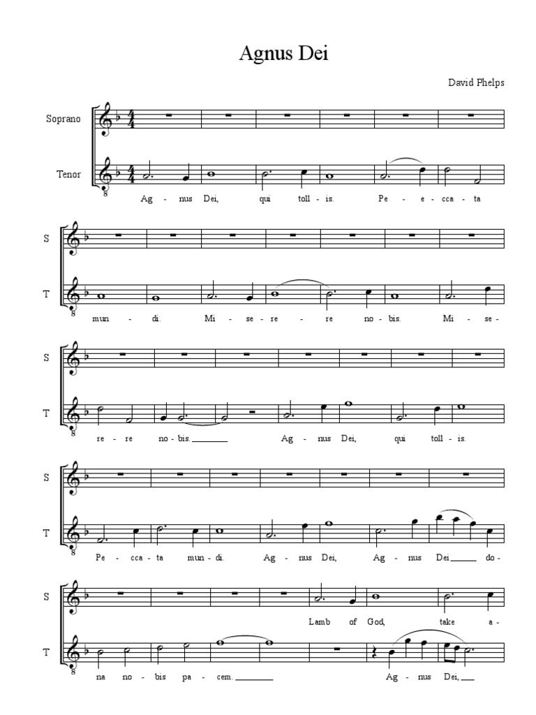 Agnus Dei Pdf