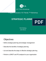 Strategic Planning: Program Directors 101 Pando ™ Workshop