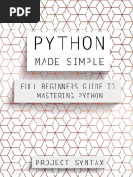 Python Made Simple_ Full Beginner's Guide to Mastering Python - Project Syntax