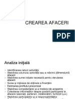 Crearea Afacerii