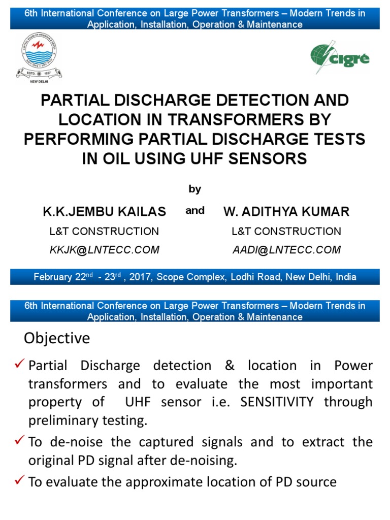 Partial Discharge Detection and Location in Transformers by Performing ...