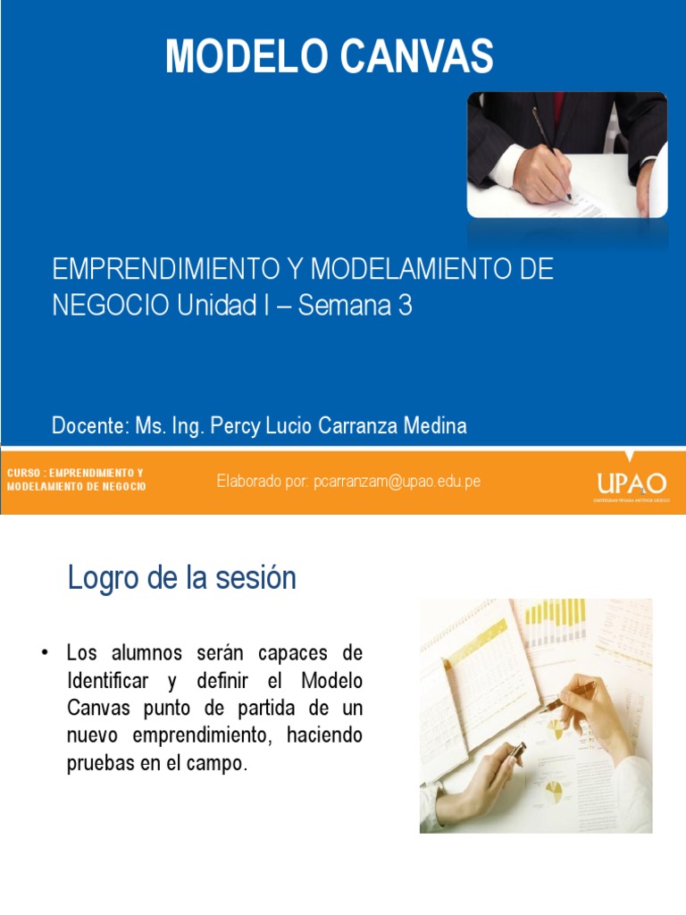 Modelo Canvas para Emprendimientos | PDF | Modelo de negocio | Plan de ...