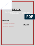 Synthése D'un Correcteurs de Type Proportionnel - Dérivé: Réaliser Par